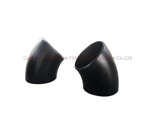 ASTM B16.9 a soudé des garnitures de tuyau BW A234 WPB, coude court de rayon de 45 degrés