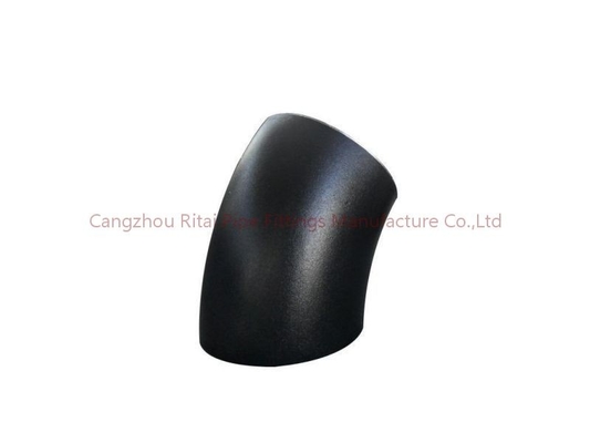 ASTM B16.9 a soudé des garnitures de tuyau BW A234 WPB, coude court de rayon de 45 degrés