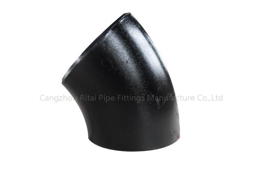 Acier au carbone court de rayon 90 degré SCH 80 SCH40 du coude 45 de degré