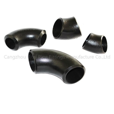 Garnitures de tuyau noires du programme 80 de SMLS A53 GR.B Sch40 LR à haute pression coude de 45 degrés