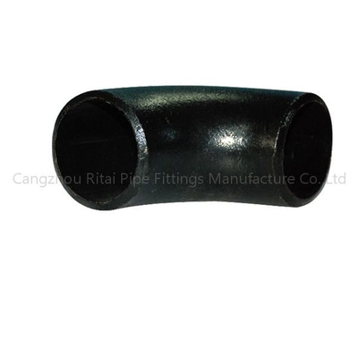 Coude noir 1.5D 1D de montage de tuyau d'acier au carbone de la norme ANSI B16.28 B16.25 B16.9 de coude de tuyauterie