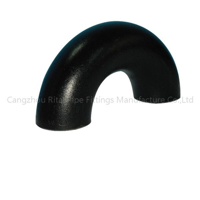 Rayon noir des garnitures de tuyau du programme 40 d'ASME B16.9 long A234 coude de 180 degrés