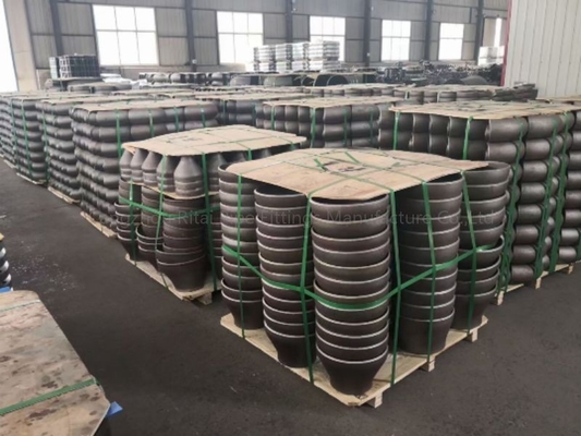 Réducteur concentrique soudé bout à bout de CCE de norme ANSI Sch 10 d'acier au carbone des garnitures noires SMLS de soudure