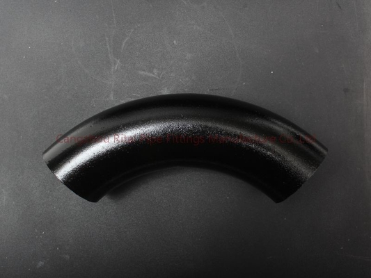 Acier au carbone de coudes de tuyauterie d'A420 WPL6 3D 180 30 45 60 carbone soudé par bout de 90 degrés