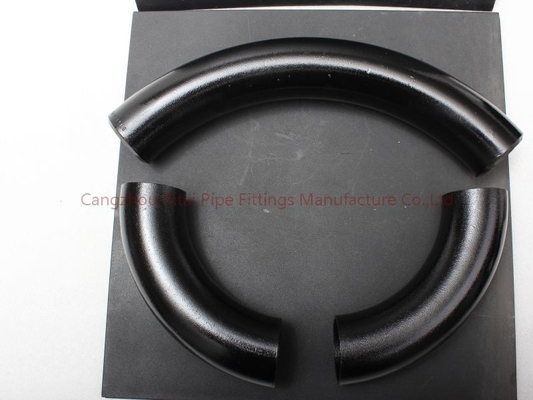 Acier au carbone de coudes de tuyauterie d'A420 WPL6 3D 180 30 45 60 carbone soudé par bout de 90 degrés