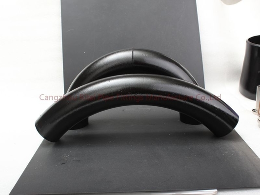 courbures de tuyau d'acier de 45D 90D et long CS de norme ANSI de rayon de coudes pour l'industrie chimique