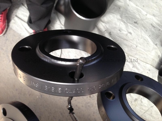 Bride de soudure ASME B16.36 d'orifice peinte par acier au carbone de la bride SCH 40 de cou de JIS