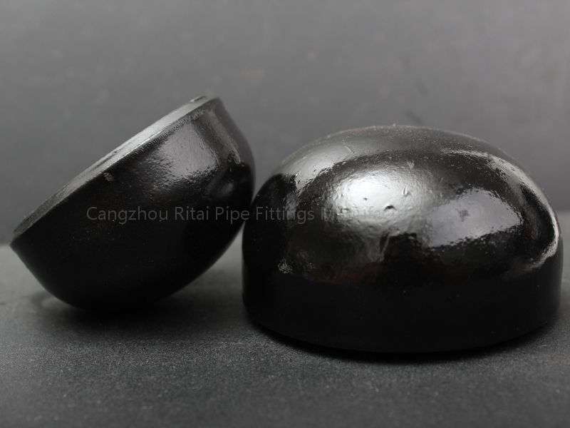 Chapeau ASME SCH40 3.68mm de montage de tuyau de noir d'ASTM B16.25 B16.9 A234 GR.WPB 3.91mm