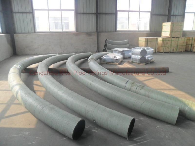Acier au carbone de coudes de tuyauterie d'A420 WPL6 3D 180 30 45 60 carbone soudé par bout de 90 degrés