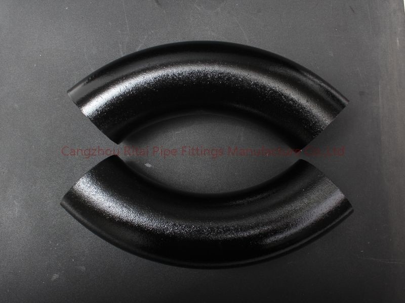 Garnitures de tube soudées bout à bout d'A53Gr.B A106GR.B ASTM DN200 XS SCH80 4 pouces courbure de 180 degrés